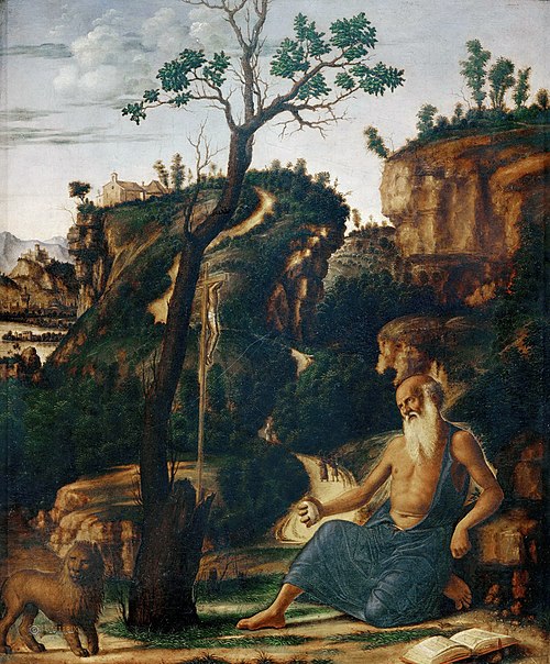 Saint Jerome in the desert, 1495, Giovanni Battista Cima da Cone