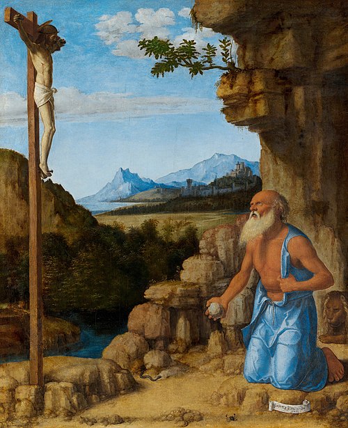 Saint Jerome in the Wilderness, 1500, Giovanni Battista Cima da Cone