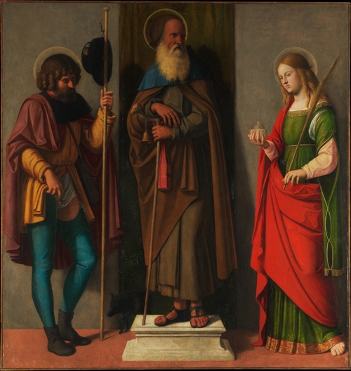 Saints Roch, Anthony Abbot and Lucy, 1513, Giovanni Battista Cima da Cone