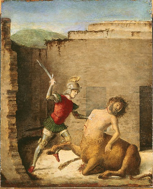Thésée tuant le Minotaure, 1505, Cima da Conegliano