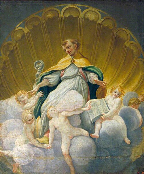 Saint Hilary Surrounded by Angels (copy of the fresco in the cupola of Parma Cathedral), , Le Corrège