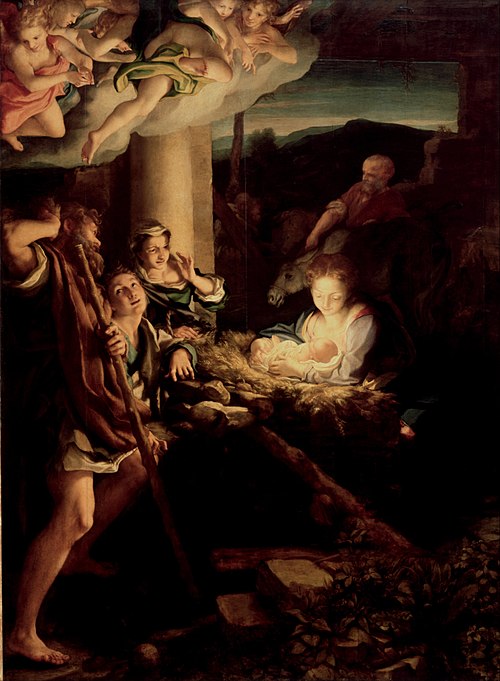 L'Adoration des bergers, 1529, Le Corrège