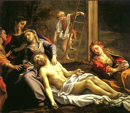 Lamentation sur le Christ mort, 1524, Le Corrège