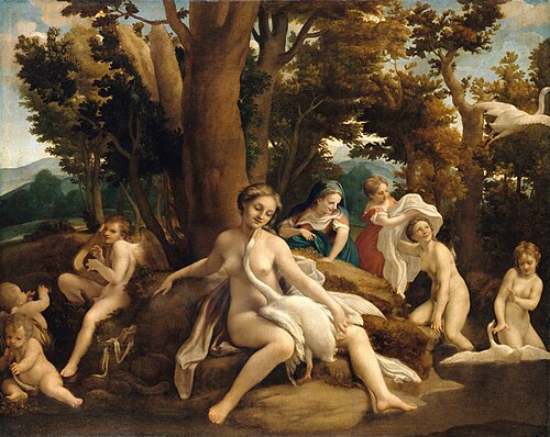 Léda et le Cygne, 1532, Le Corrège