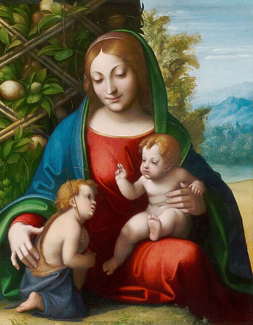 Vierge à l'Enfant et saint Jean, 1513, Le Corrège