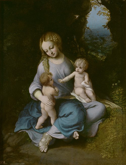 Vierge à l'Enfant avec Jean-Baptiste, 1515, Le Corrège