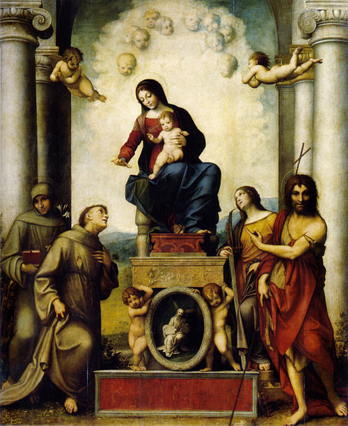 Vierge à l'Enfant avec saint François, 1514, Le Corrège