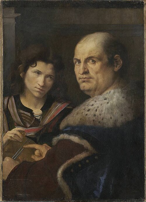 Portrait of Giovanni Borgherini and Trifone Gabriele, 1509, Giorgione