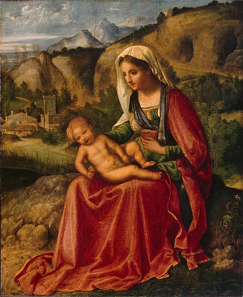 Virgin and Child in a Landscape, 1498, Giorgione