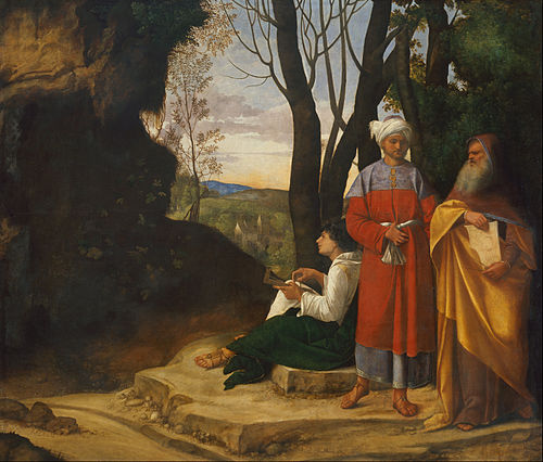 The Three Philosophers, 1500, Giorgione