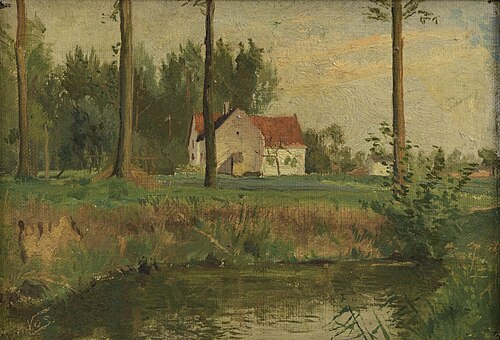 De Jeker bij Biesland, Maastricht, 1910, Hubert Vos
