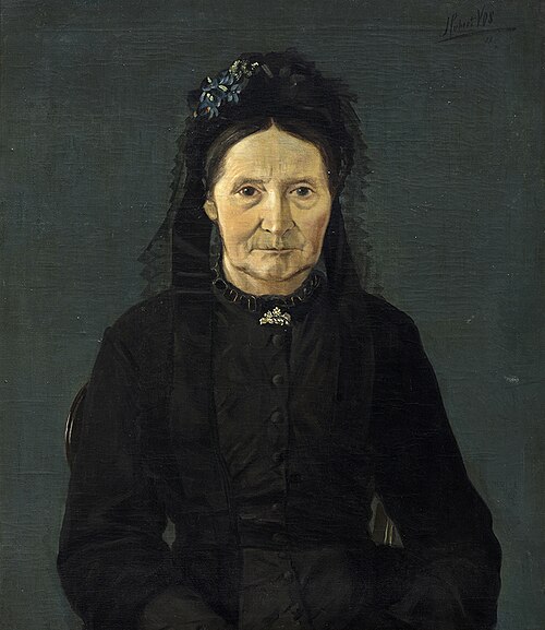 Portrait of Geertruida de Cock-Bruins, 1882, Hubert Vos