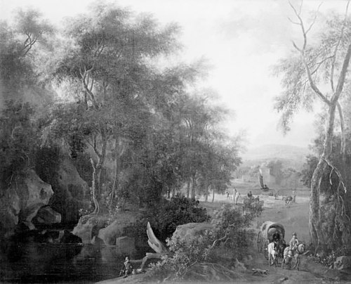 Skovlandskab, 1718, Isaac de Moucheron
