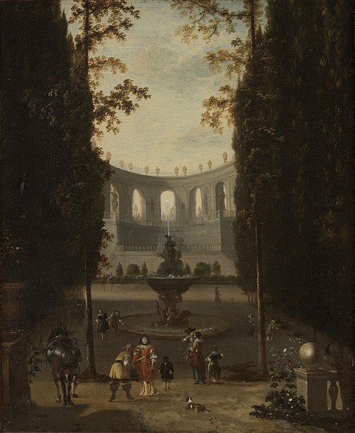 Landscape with Fountain, 1700, Isaac de Moucheron