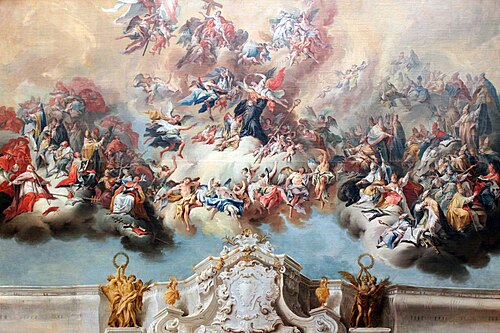 Saint Benedict in Glory, 1748, Johann Jakob Zeiller