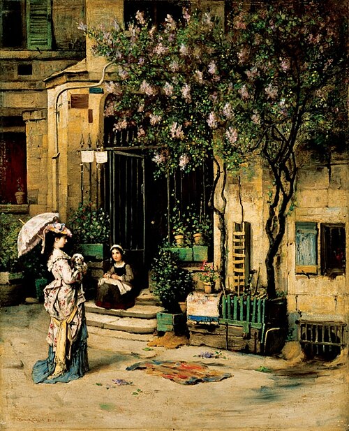 Parisian Lady, 1876, Lajos Bruck
