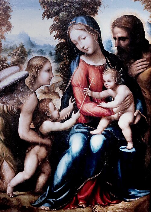 La Sainte Famille avec saint Jean Baptiste et un ange, 1530, Le Sodoma