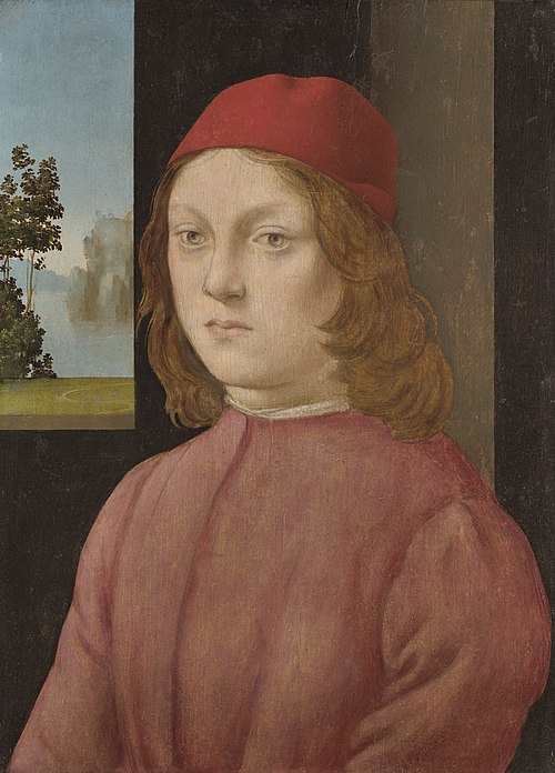 A Boy in a Scarlet Cap, 1499, Lorenzo di Credi