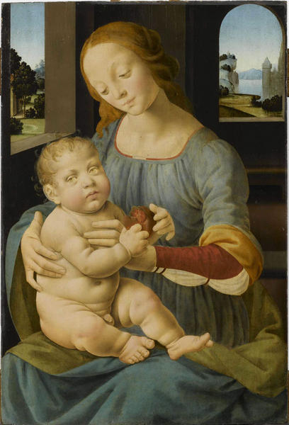Vierge à l'Enfant tenant une grenade, 1480, Lorenzo di Credi
