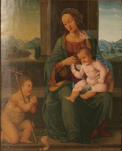 Vierge à l'Enfant avec Saint Jean le Baptiste, , Lorenzo di Credi