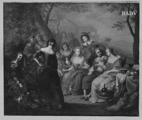 Garden-party, 1729, Johann Georg Platzer