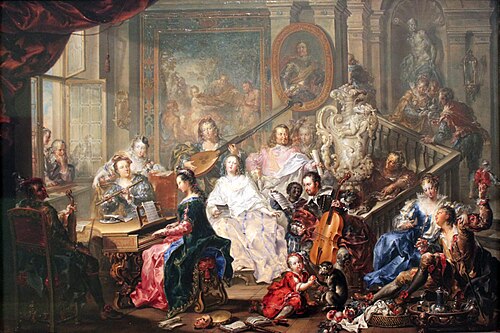 The concert, 1750, Johann Georg Platzer