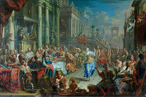Salome Dancing before Herod, 1740, Johann Georg Platzer