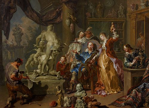 The Sculptor's Studio, 1730, Johann Georg Platzer