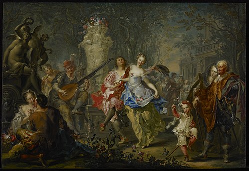 The Pleasures of the Seasons: Spring, 1730, Johann Georg Platzer