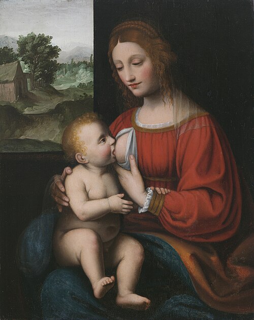 Nursing Virgin and Child, , Bernardino Luini