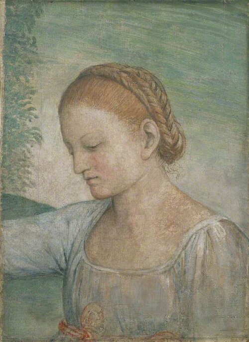 Head of a Girl, 1523, Bernardino Luini