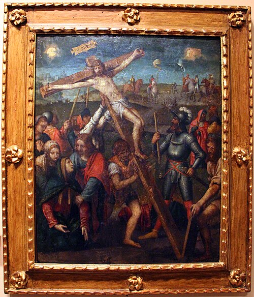 The Raising of the Cross, 1527, Bernardino Luini