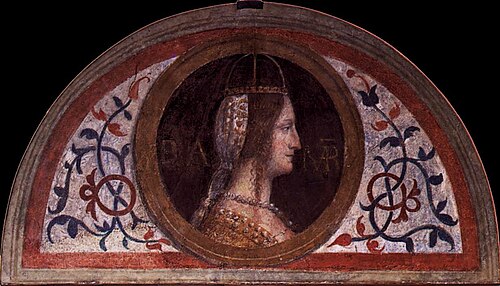 Portrait of Bianca Maria Visconti, 1550, Bernardino Luini
