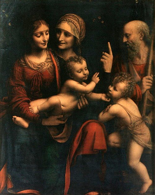 Holy Family with Saints Anne and John the Baptist, 1530, Bernardino Luini