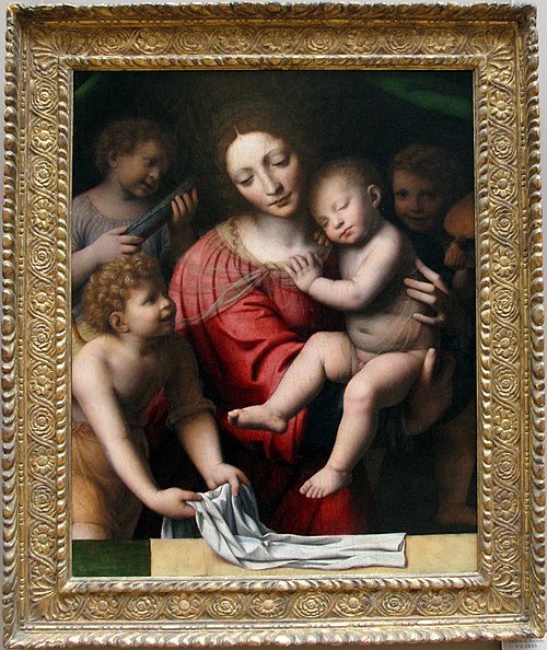 Le Sommeil de l'Enfant Jésus, 1550, Bernardino Luini