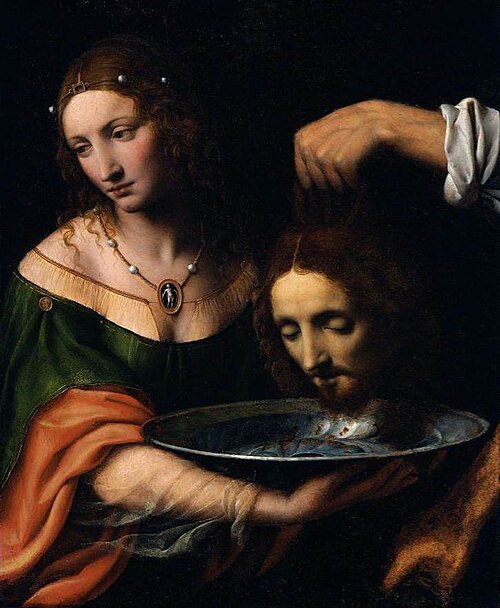 Salome with the Head of Saint John the Baptist, 1550, Bernardino Luini