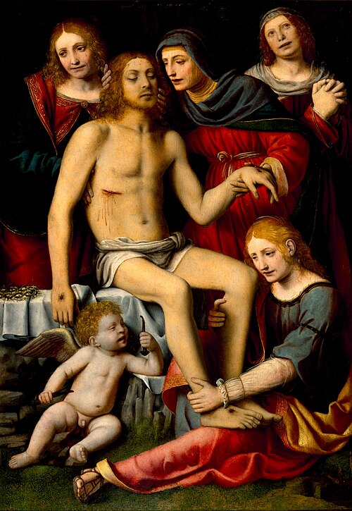 Lamentation over the Dead Christ, 1517, Bernardino Luini