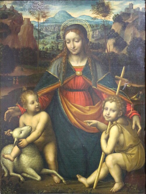 La Vierge à l'Enfant avec saint Jean-Baptiste enfant, , Bernardino Luini