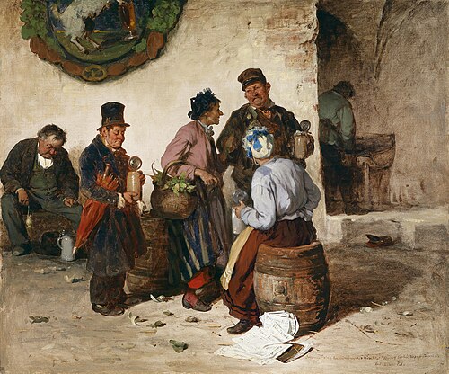 The Beer Garden Regulars, 1905, Pál Böhm