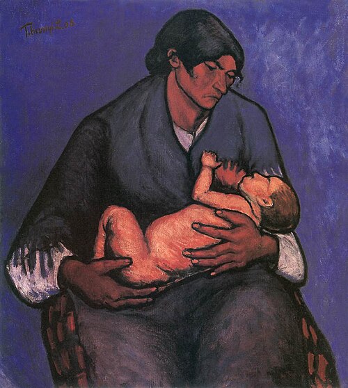 Gipsy Woman with Child, 1908, Lajos Tihanyi