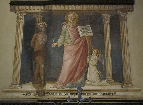 Matthew with Sebastian, 1425, Bicci di Lorenzo