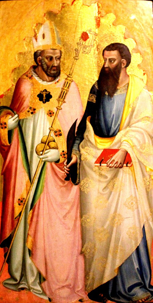 The saints Nicholas and Bartholomew, , Bicci di Lorenzo