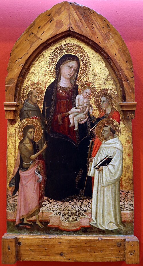 Mystic marriage of Saint Catherine of Alexandria, , Bicci di Lorenzo