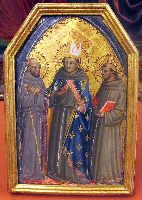 san ludovico di tolosa, beato ghardo di villamagna e s. antonio da padova, , Bicci di Lorenzo