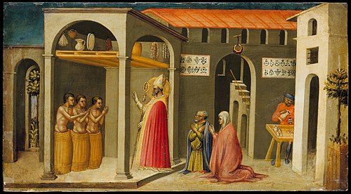 Saint Nicholas Resuscitating Three Youths, 1433, Bicci di Lorenzo