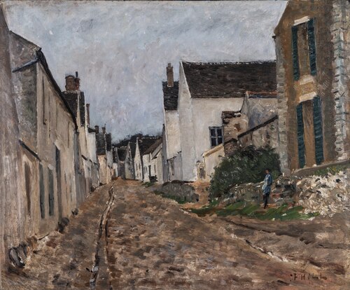 French Village Street, Montigny, 1876, Carl Fredrik Hill