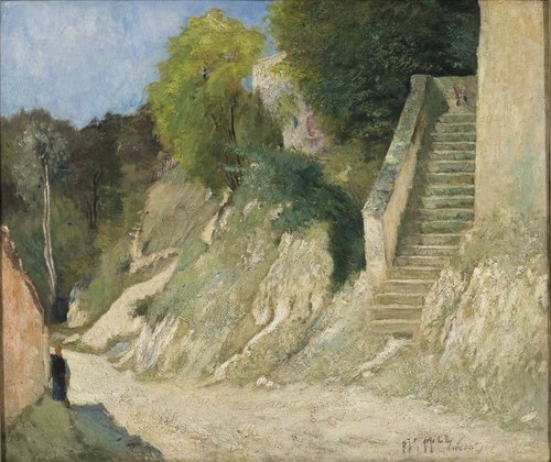 Escalier à Montigny-sur-Loing, 1876, Carl Fredrik Hill