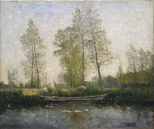 Seine. Motif from St Germain, 1877, Carl Fredrik Hill