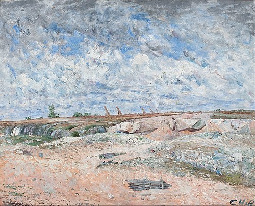 Landscape with drifting clouds, 1876, Carl Fredrik Hill