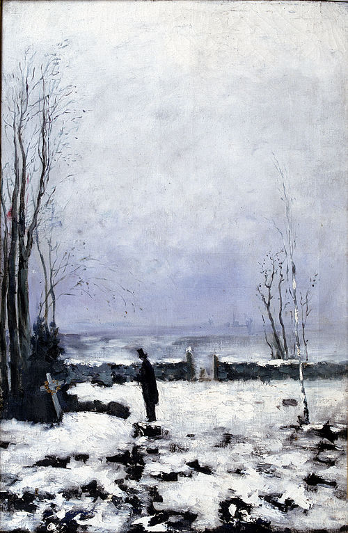 The Cemetery, 1877, Carl Fredrik Hill